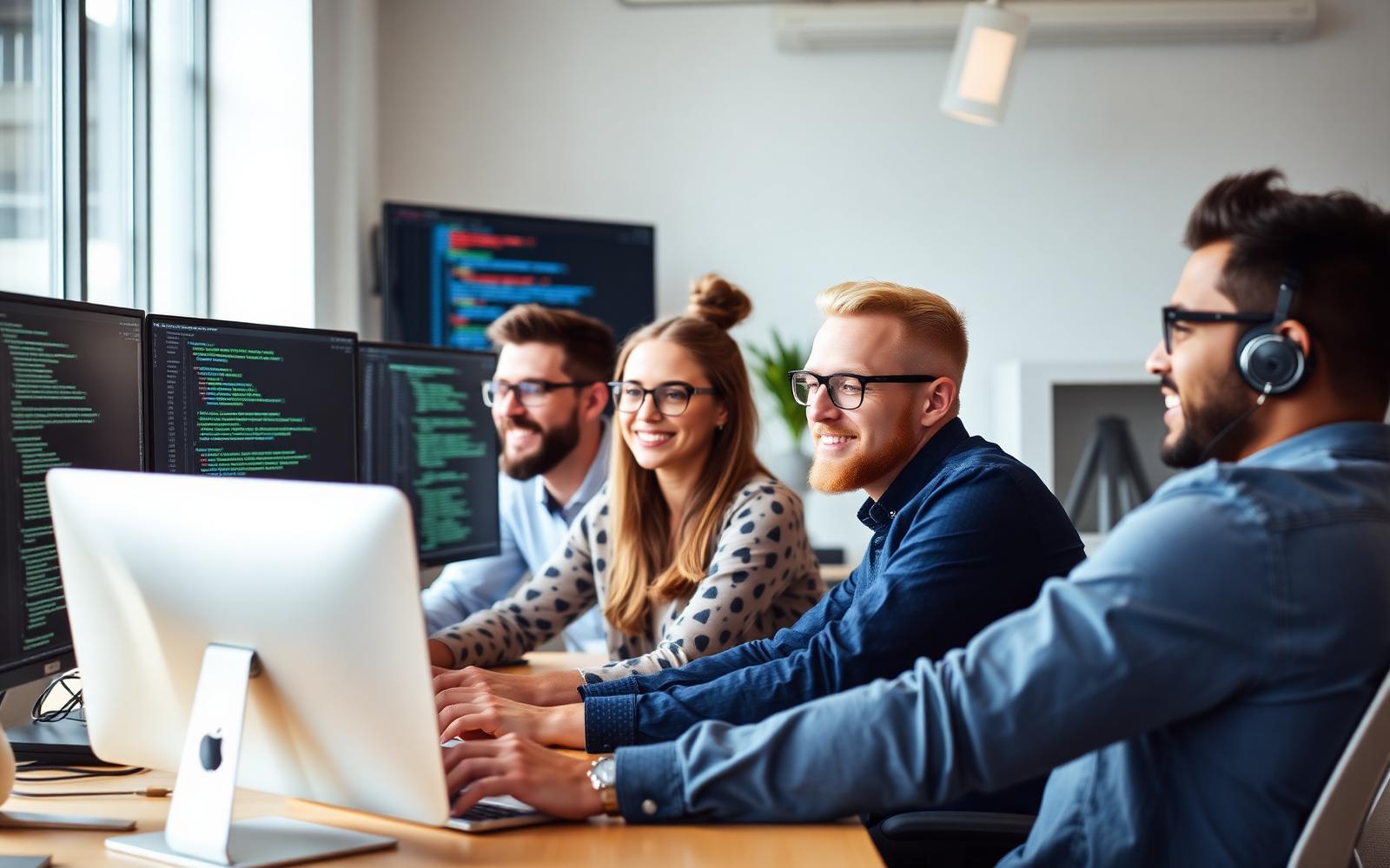 MIDLEX team in collaborative workspace
